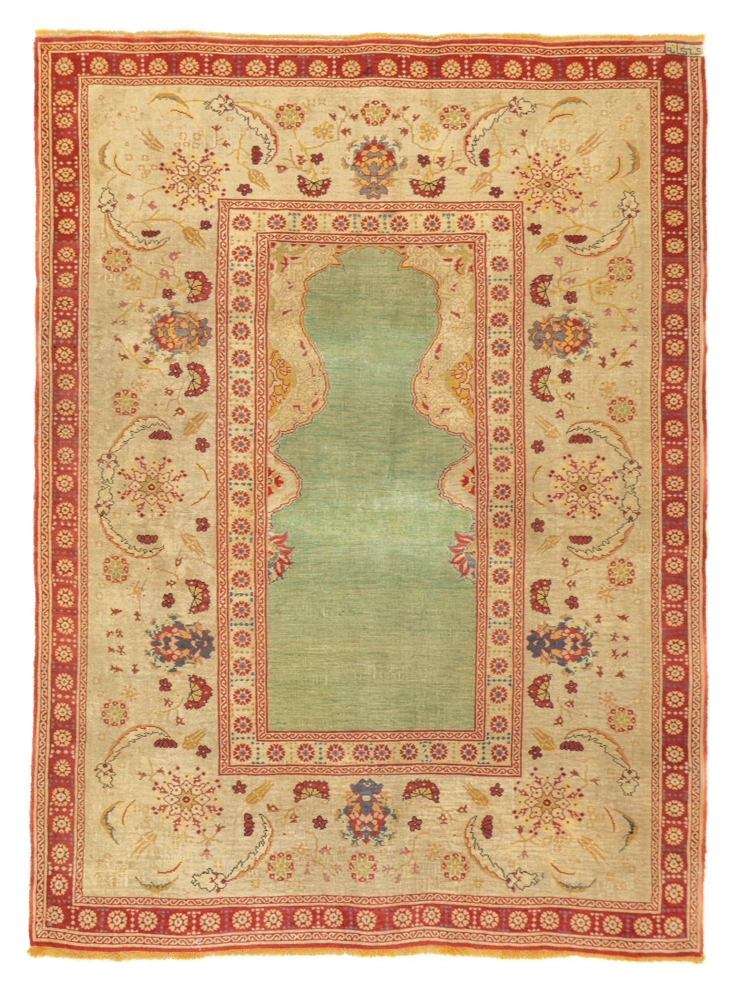 Antique Kumkapi Rug 4'4'' x 5'11''