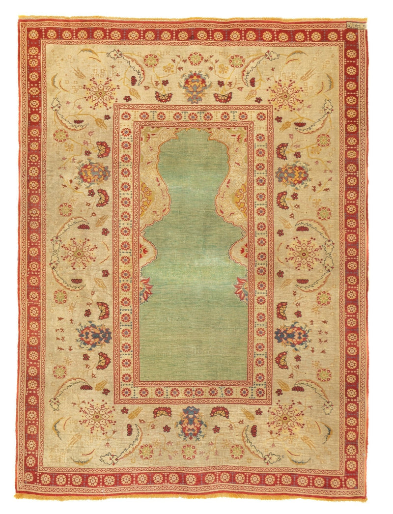 Antique Kumkapi Rug 4'4'' x 5'11''
