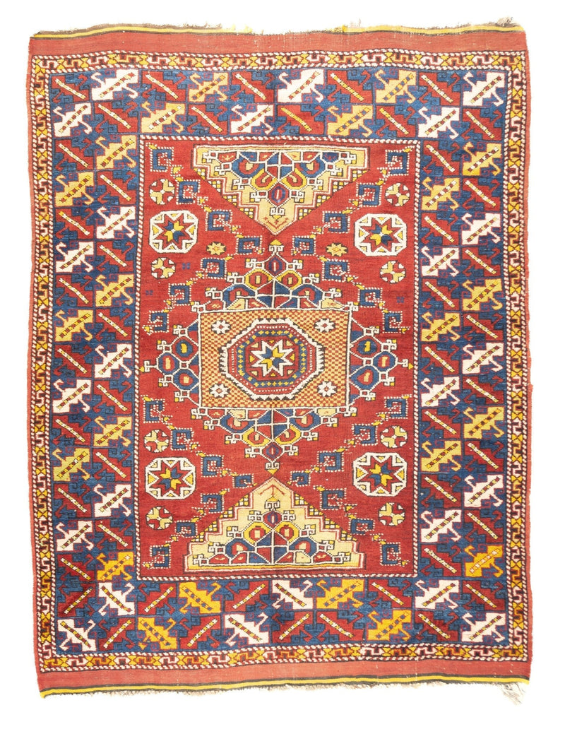 Antique Caucasian Yourk Rug 5'5'' x 7'0