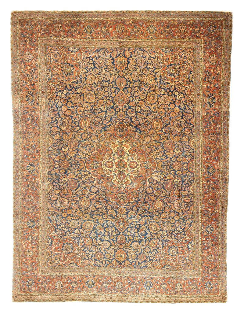 Antique  Kashan Rug 8'5'' x 11'4''