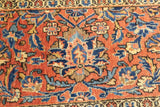 Antique  Kashan Rug 8'5'' x 11'4''