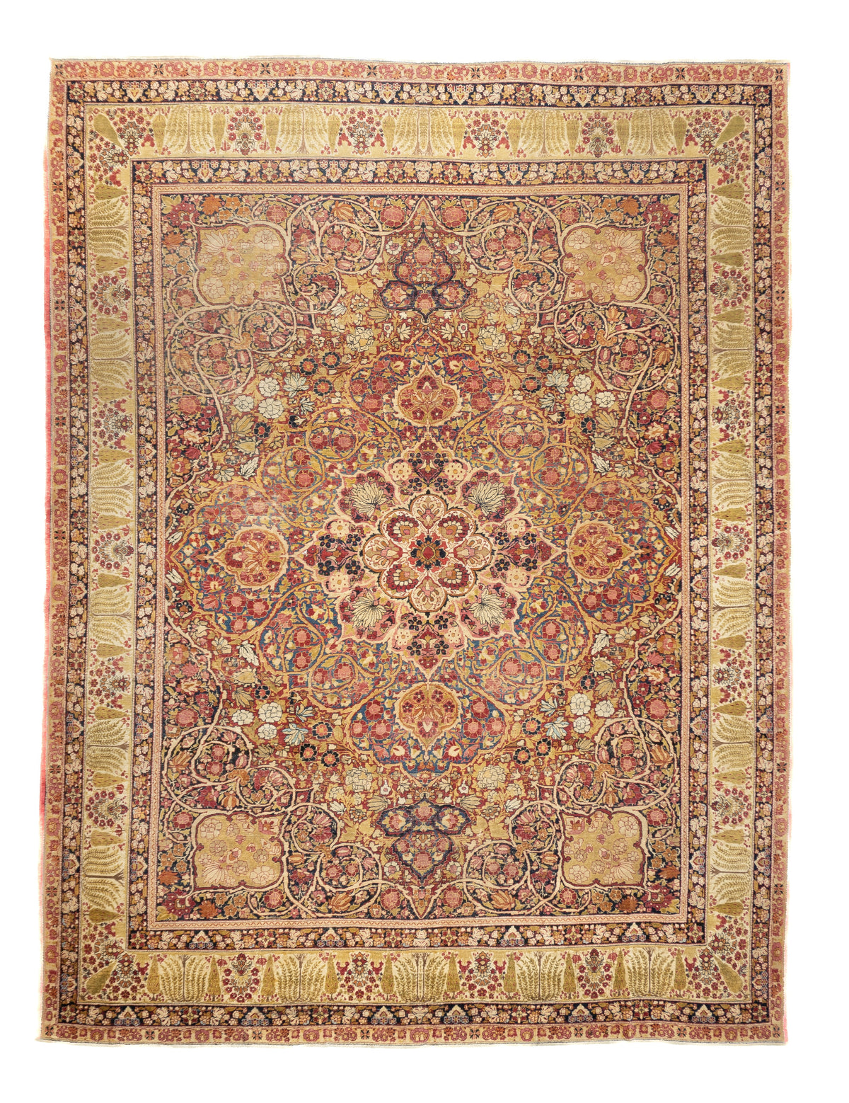 Antique Lavar Kerman Rug 8'9'' x 11'9''