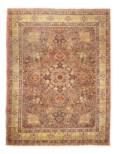 Antique Lavar Kerman Rug 8'9'' x 11'9''