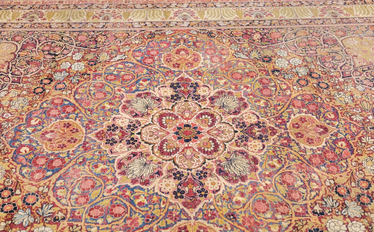 Antique Lavar Kerman Rug 8'9'' x 11'9''