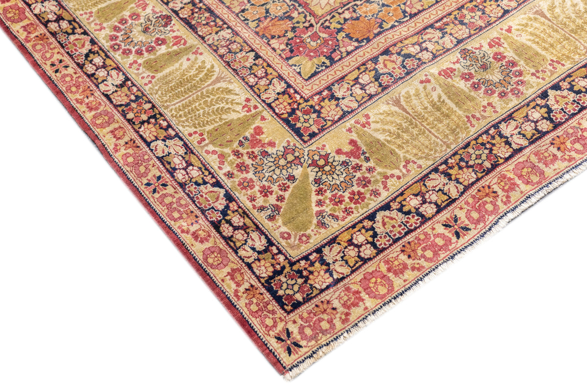 Antique Lavar Kerman Rug 8'9'' x 11'9''