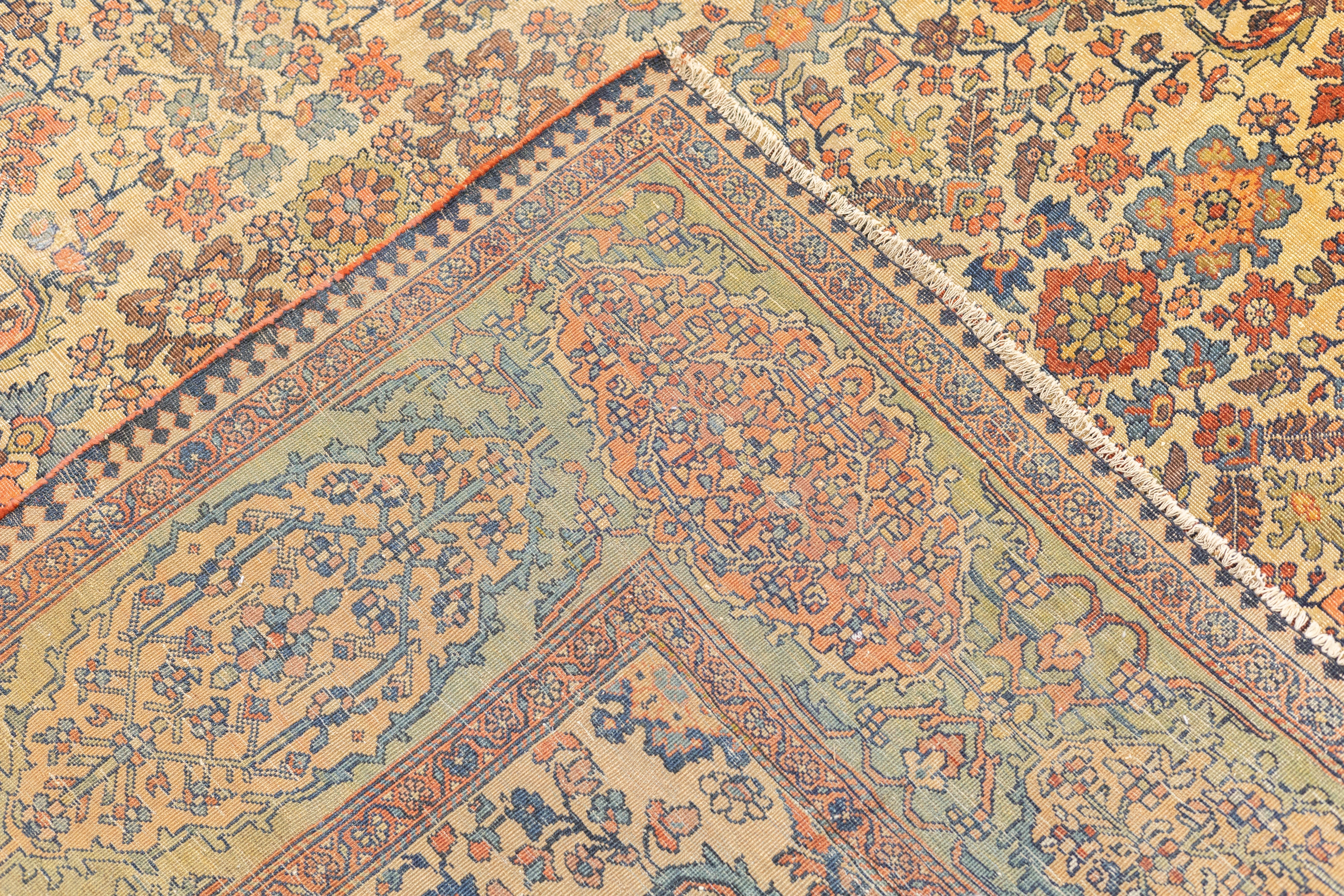 Antique Farahan Sarouk Rug 8'7'' x 10'5''