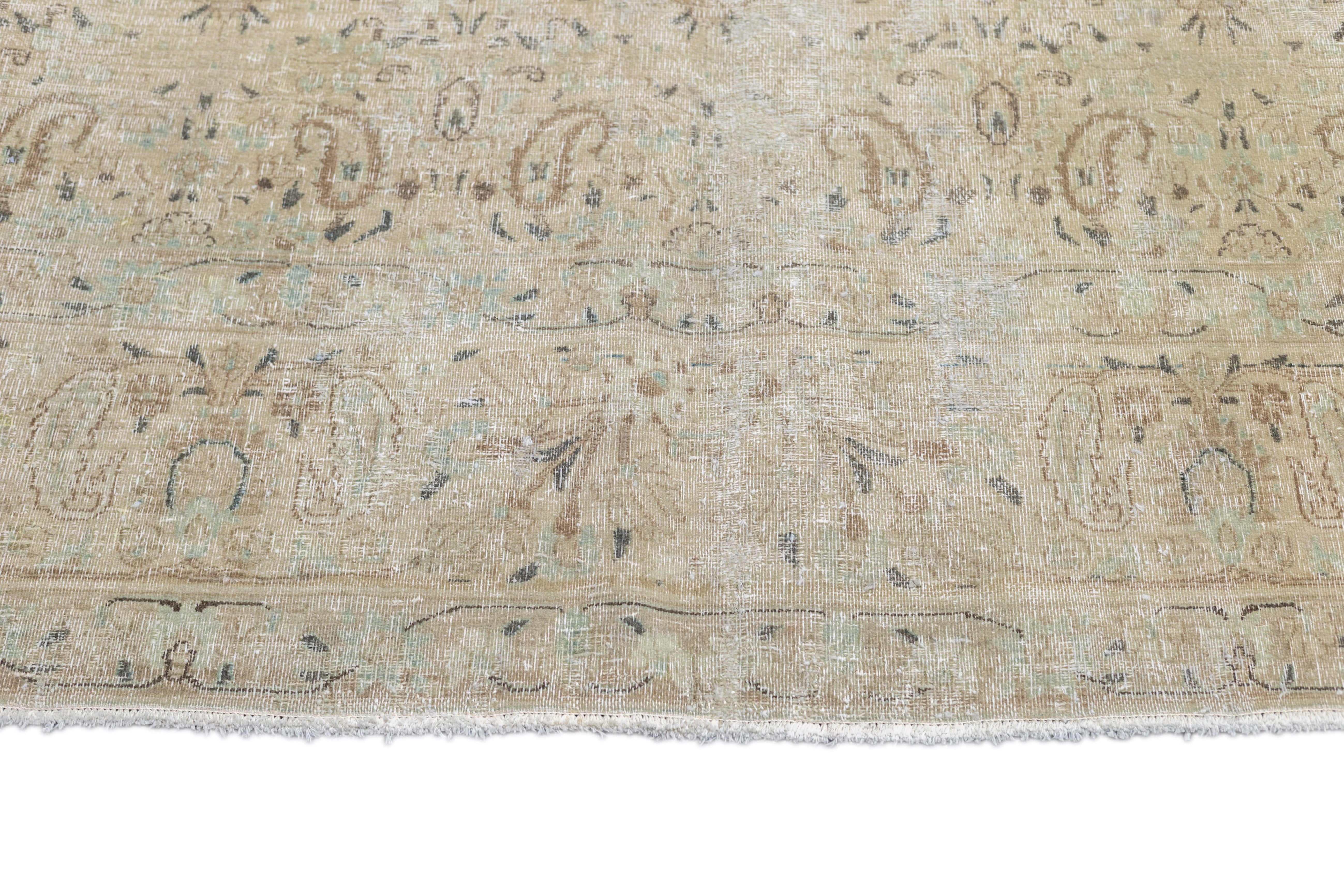 Vintage Tabriz Rug 8'8'' x 11'7''