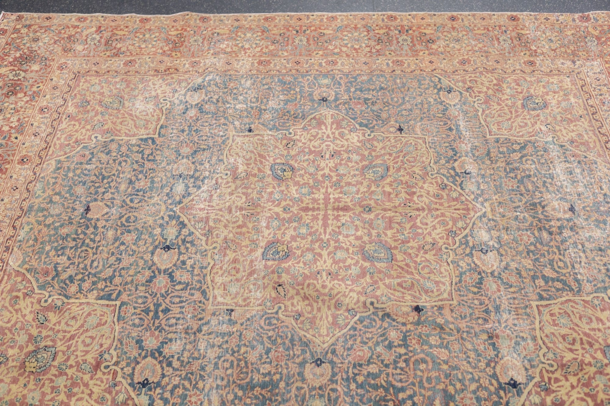 Antique Lavar Kerman Rug 7'0" x 7'8''