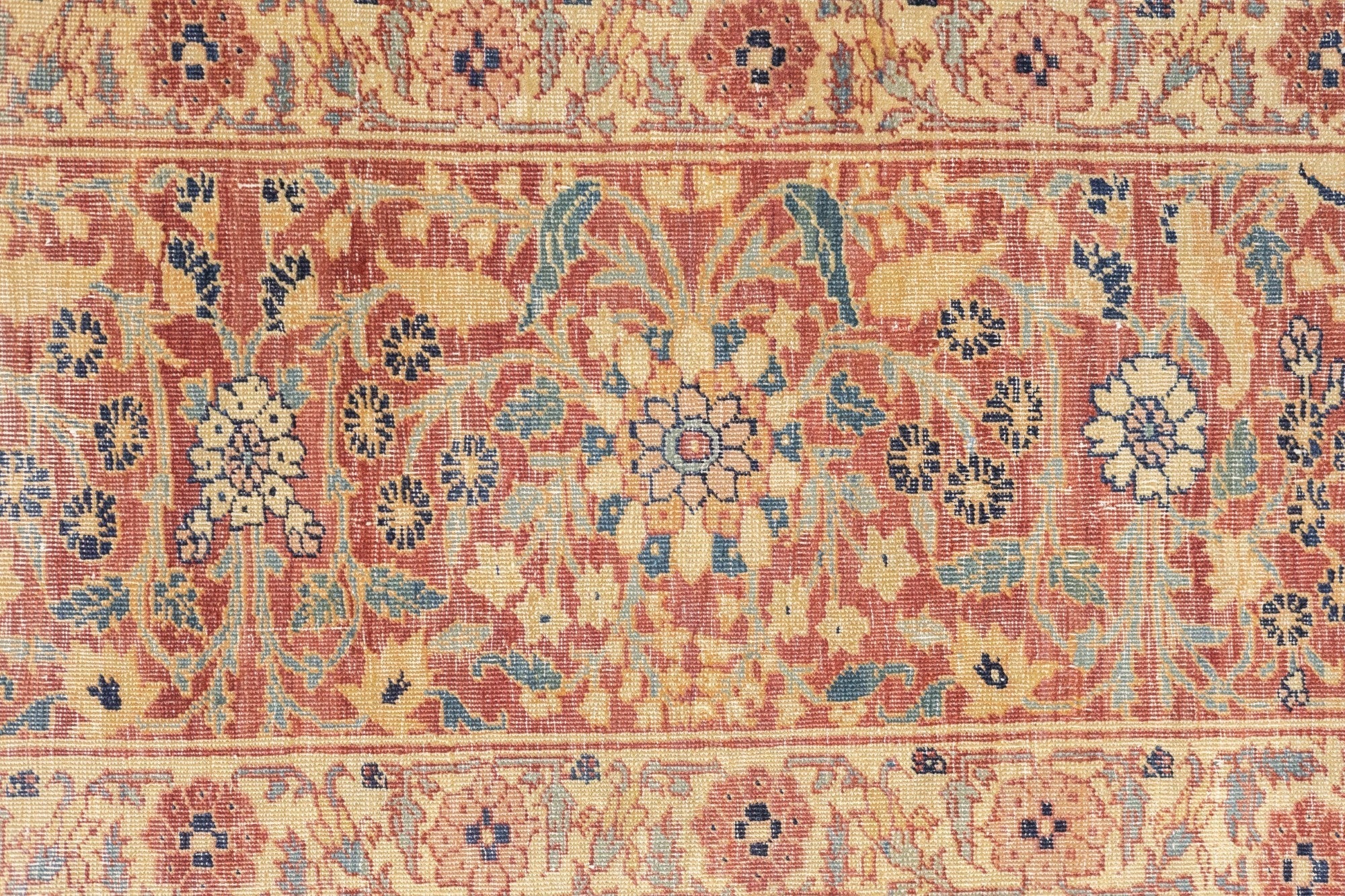 Antique Lavar Kerman Rug 7'0" x 7'8''