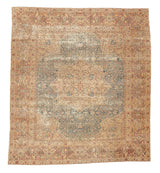 Antique Lavar Kerman Rug 7' x 7'8''