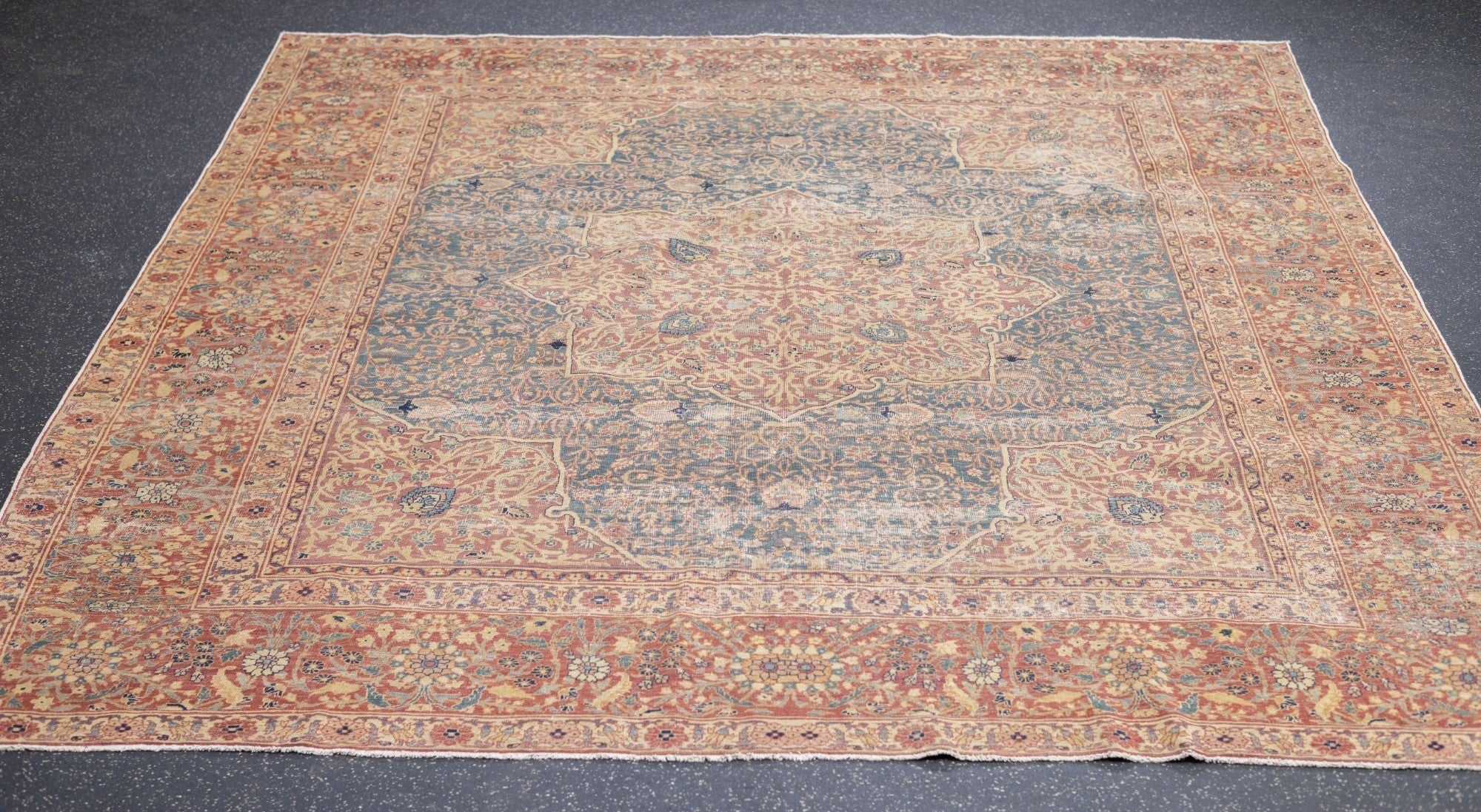 Antique Lavar Kerman Rug 7'0" x 7'8''