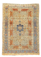 Antique Mohtasham Kashan Rug 7'1" x 10'0"