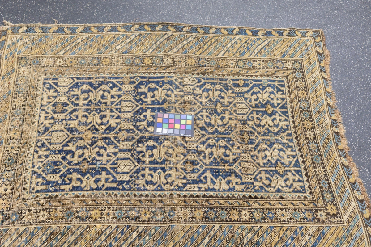 Antique Caucasian Perpedil Rug 3'11'' x 4'7''