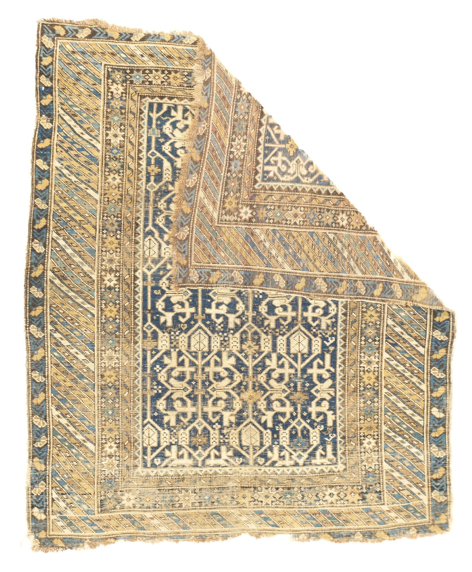 Antique Caucasian Perpedil Rug 3'11'' x 4'7''