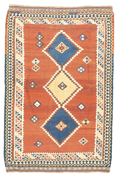 Antique Qashqai Rug 5'3'' x 7'10''