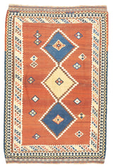 Antique Qashqai Rug 5'3'' x 7'10''
