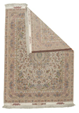 Extremely Fine  Tabriz Wool & Silk woven Rug 4'11'' x 7'1''