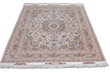 Extremely Fine  Tabriz Wool & Silk woven Rug 4'11'' x 7'1''