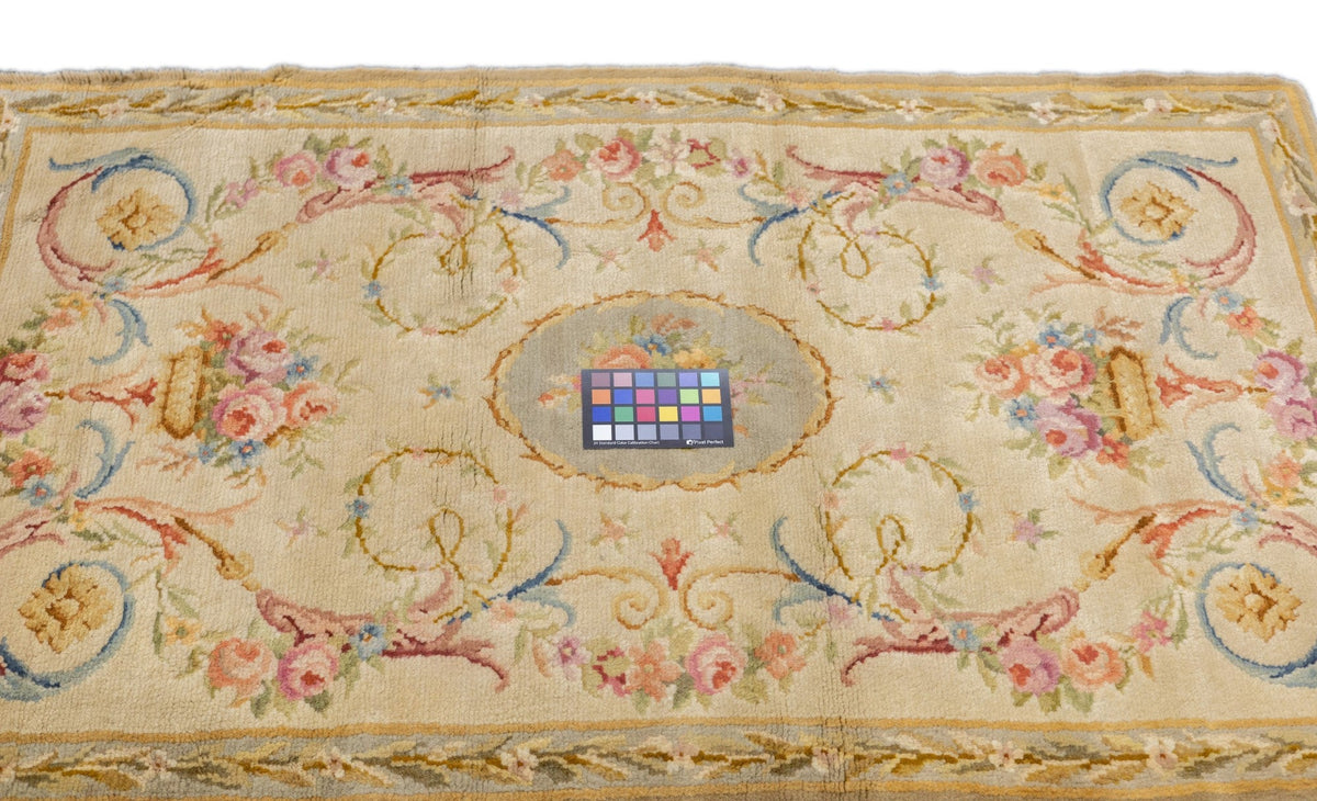 Antique Savonnerie (One of pair) Rug 3'1'' x 5'3''