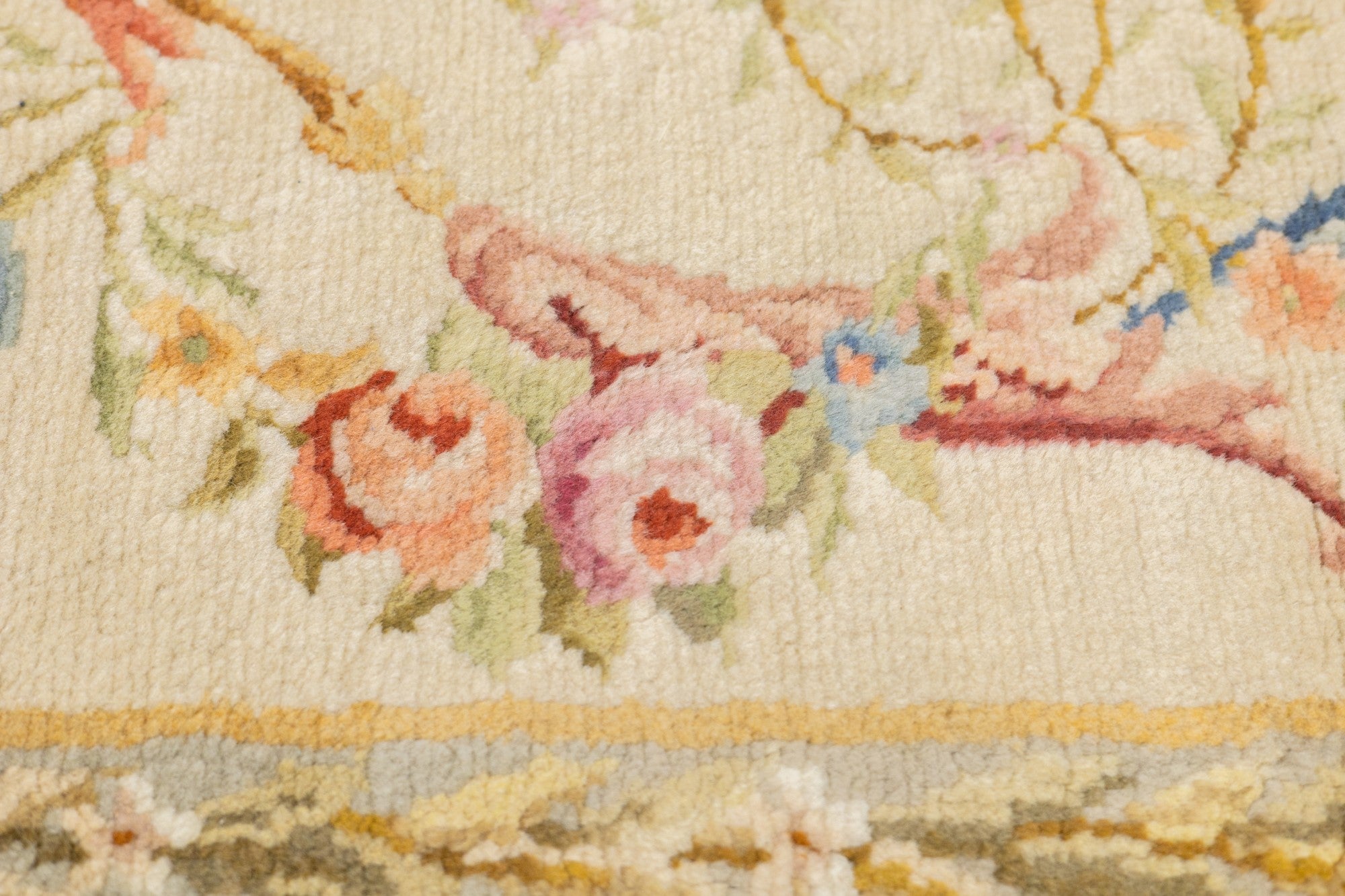 Antique Savonnerie (One of pair) Rug 3'2'' x 5'2''
