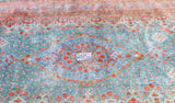 Extremely Fine Vintage Silk  Qum Rug 6'3'' x 10'2''