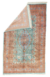 Extremely Fine Vintage Silk  Qum Rug 6'3'' x 10'2''