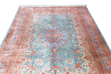 Extremely Fine Vintage Silk  Qum Rug 6'3'' x 10'2''