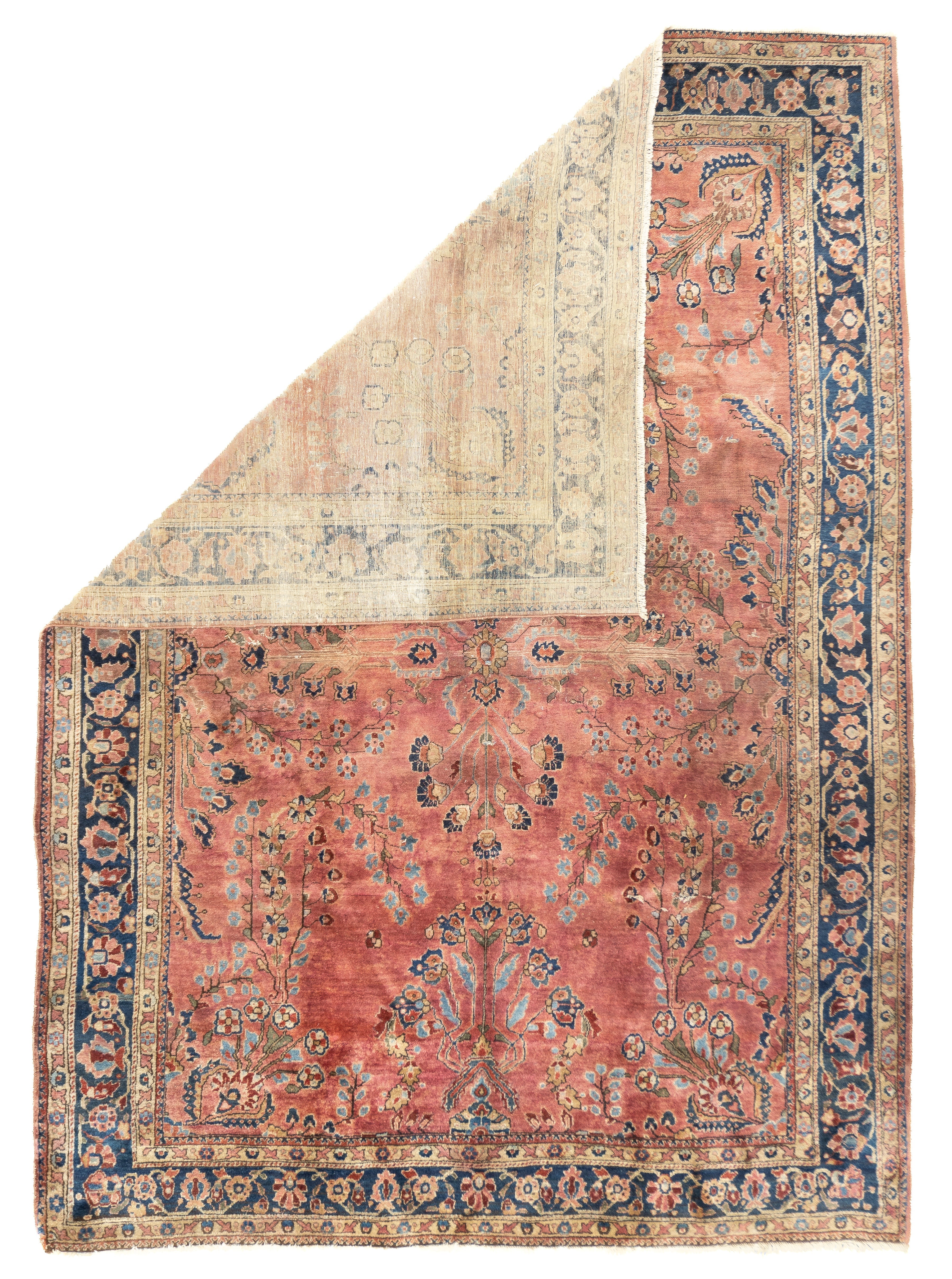 Fine Antique  Sarouk Rug 7' 0" x 9' 7''