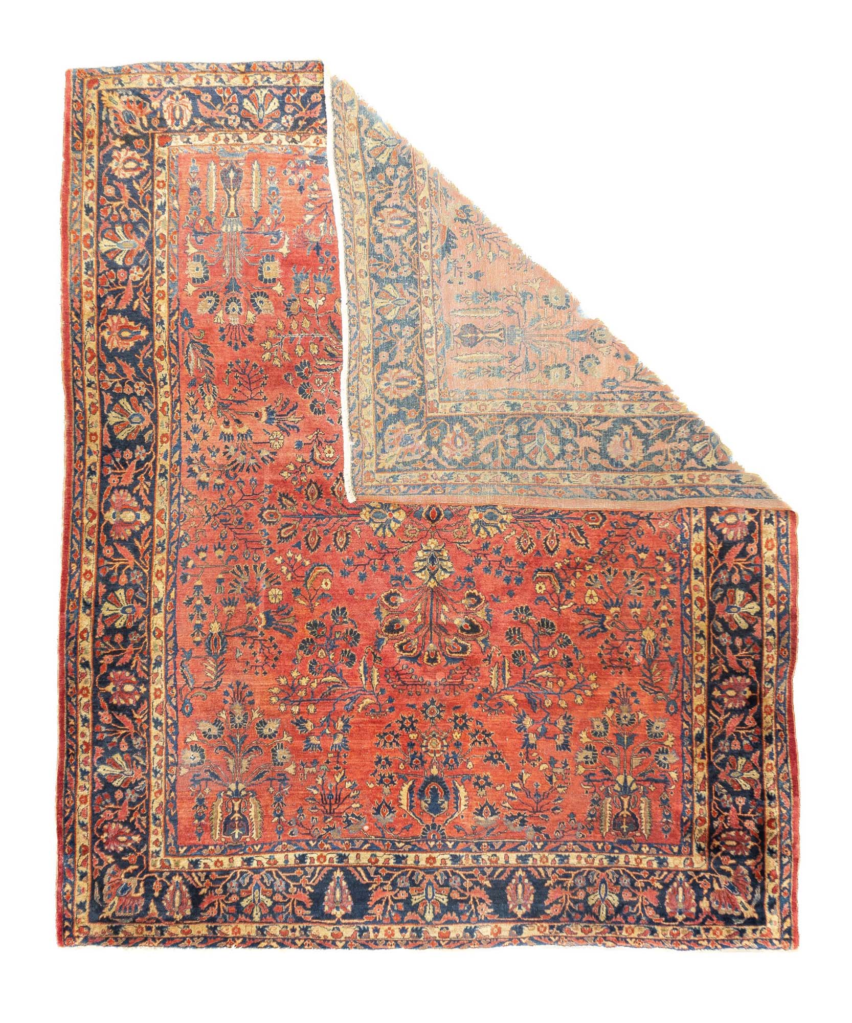 Antique Farahan Sarouk Rug 9'2'' x 11'3''