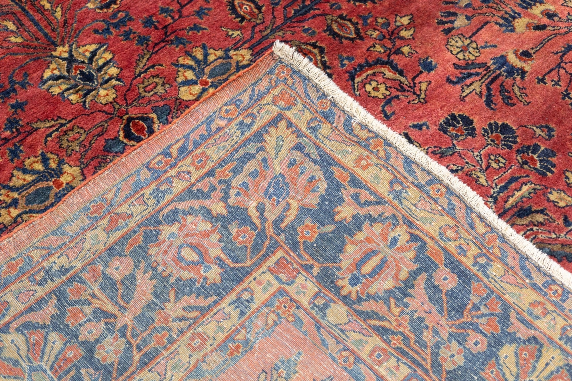 Antique Farahan Sarouk Rug 9'2'' x 11'3''