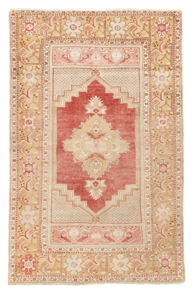 Antique Turkish Anatolian Rug 3'4'' x 5'3''