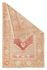 Antique Turkish Anatolian Rug 3'4'' x 5'3''