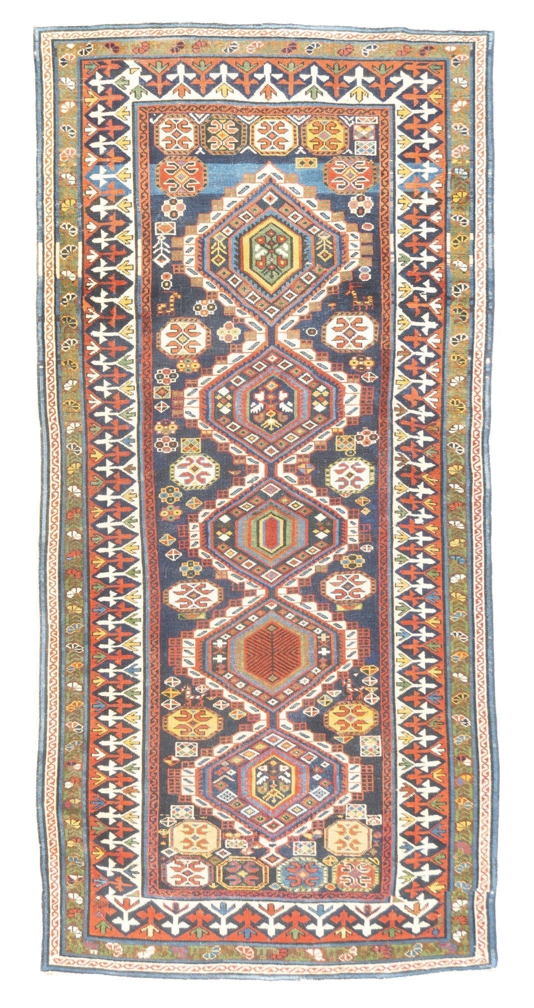 Antique Shirvan Rug 4'2'' x 8'7''