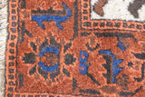 Antique  Pictoral Afshar Rug 3'11'' x 7'2''