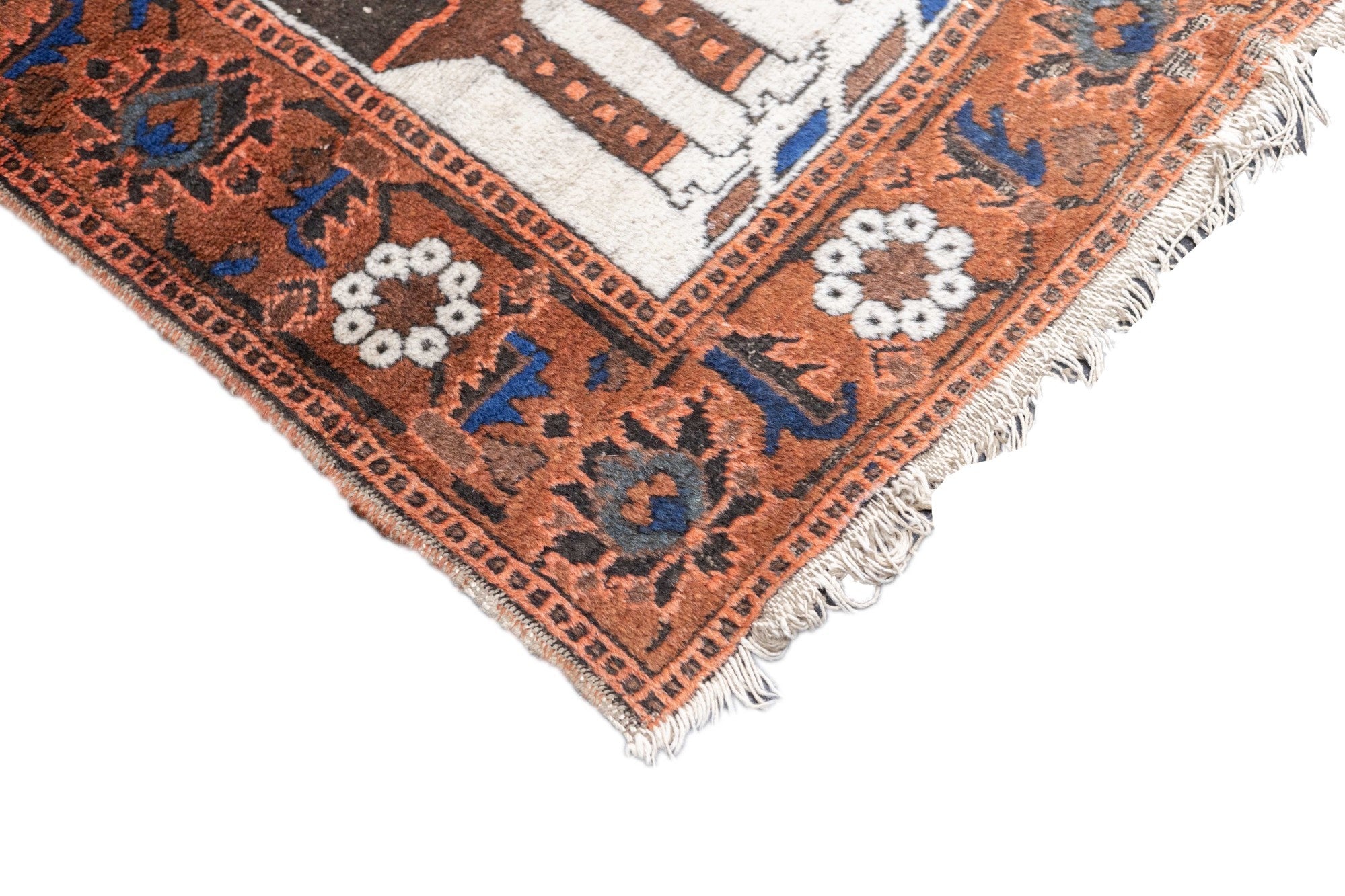 Antique  Pictoral Afshar Rug 3'11'' x 7'2''