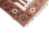 Antique  Pictoral Afshar Rug 3'11'' x 7'2''