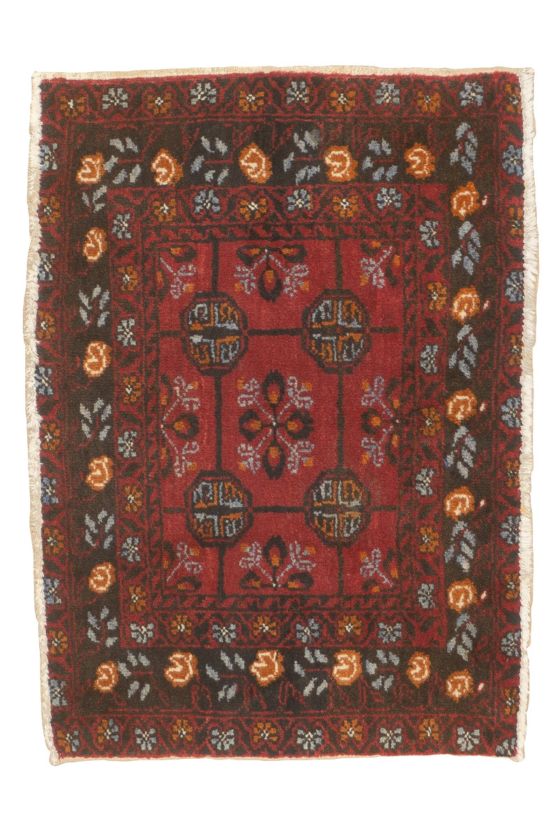 Fine Antique Bokara Wool Rug 1'9'' x 2'5''