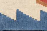 Fine Turkish Tribal Kilim Flat Weave Wool Rug 2'11" x 3' 7''