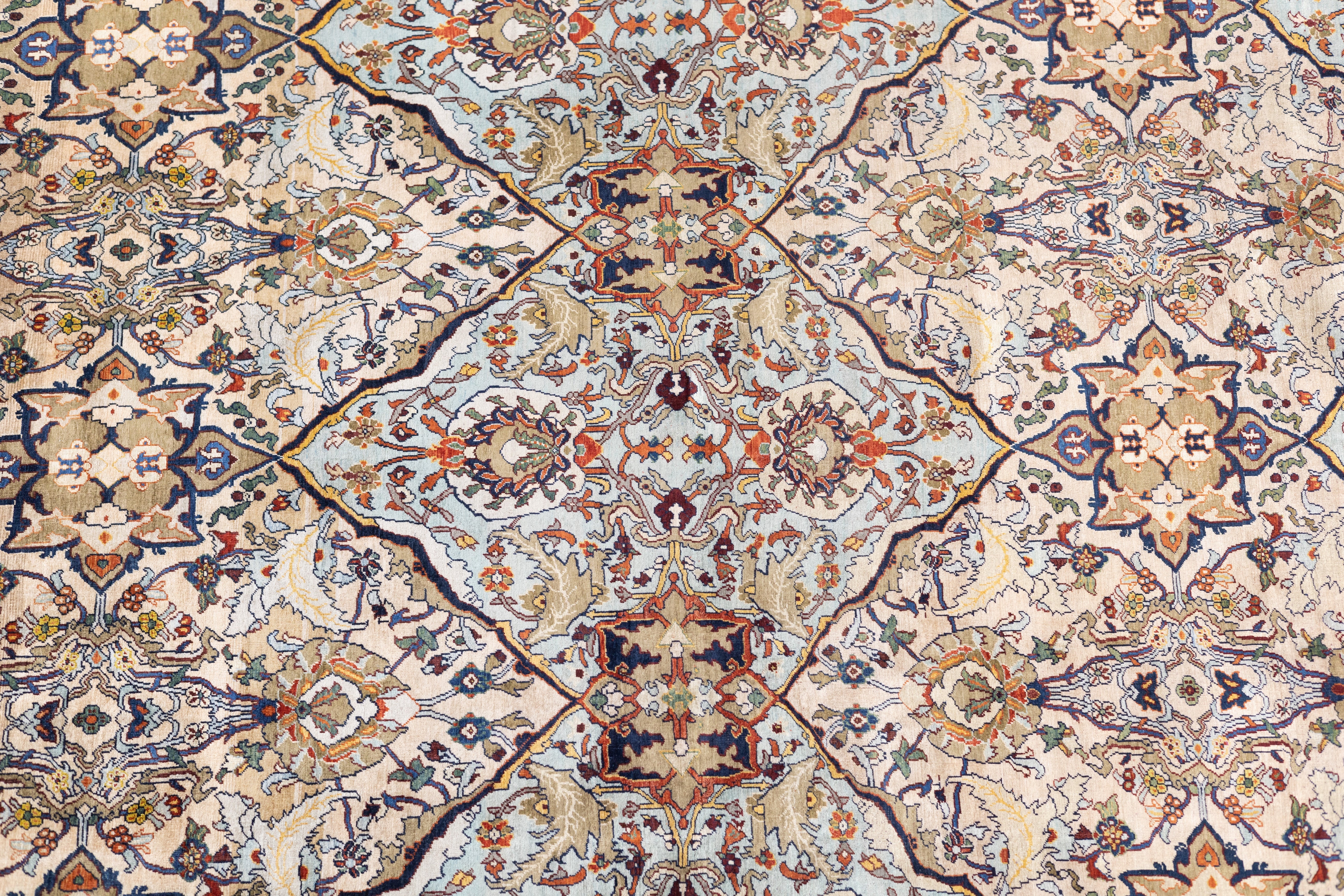 Extremely Fine Antique Silk Rug 4' 10" x 7' 3''