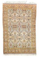 Extremely Fine Antique Silk Rug 4' 10" x 7' 3''