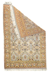 Extremely Fine Antique Silk Rug 4' 10" x 7' 3''