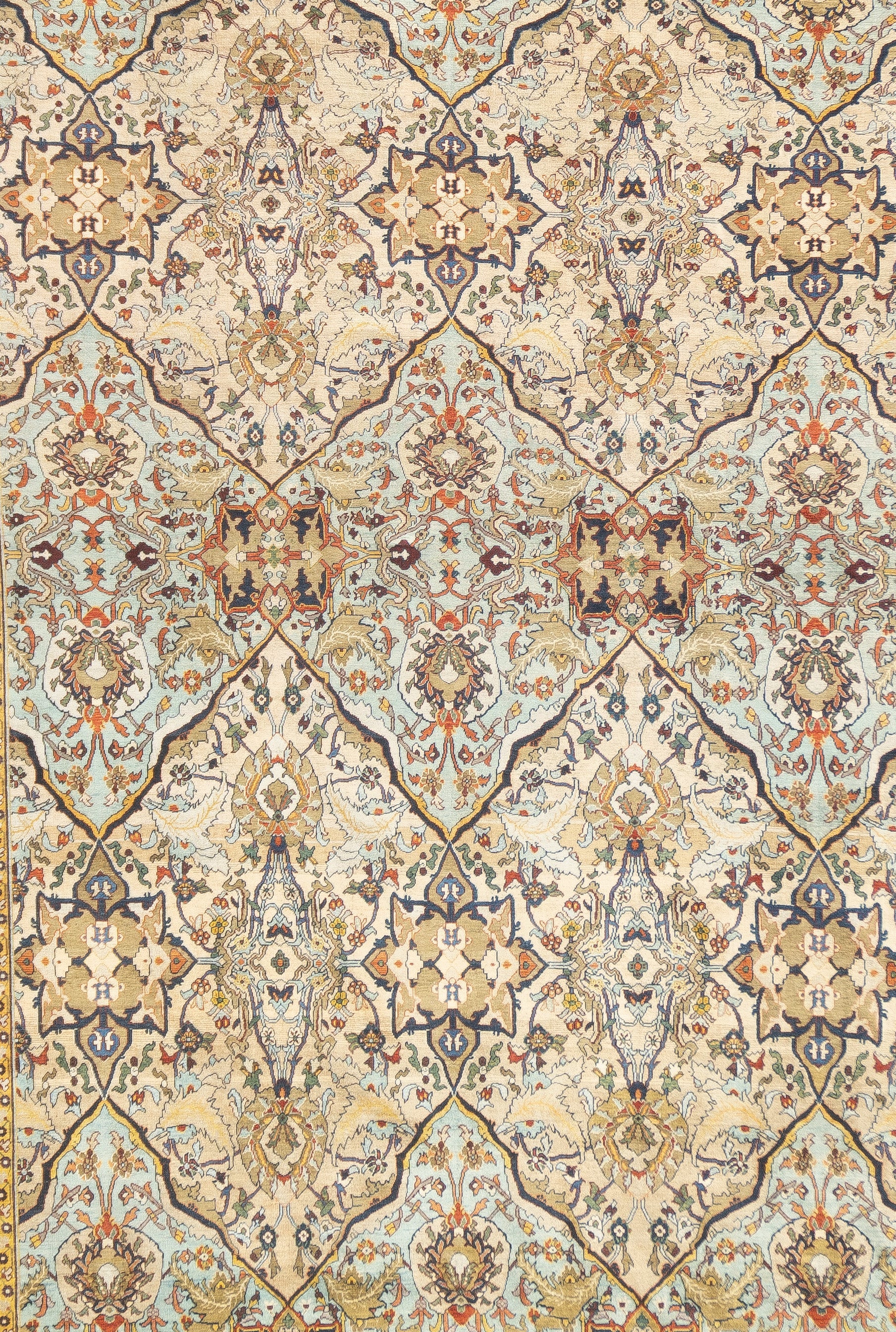 Extremely Fine Antique Silk Rug 4' 10" x 7' 3''