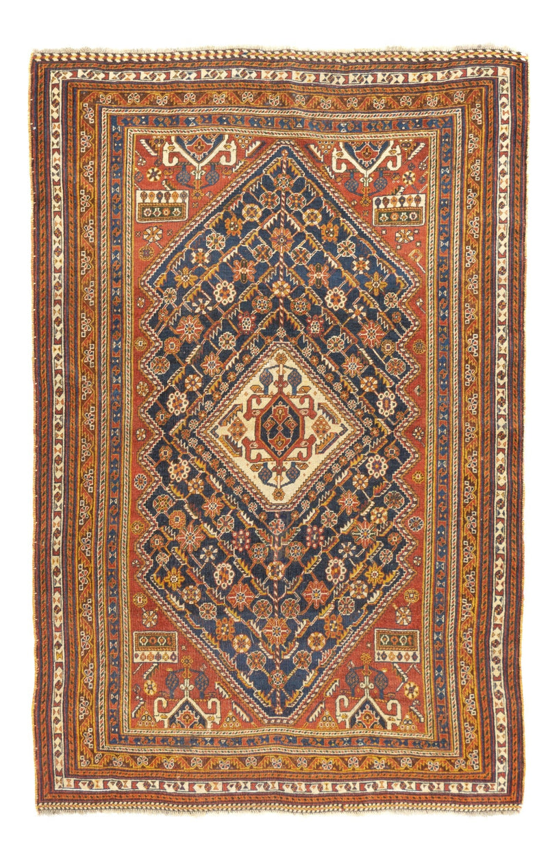 Antique Qashqai Rug 4'7'' x 7'2''