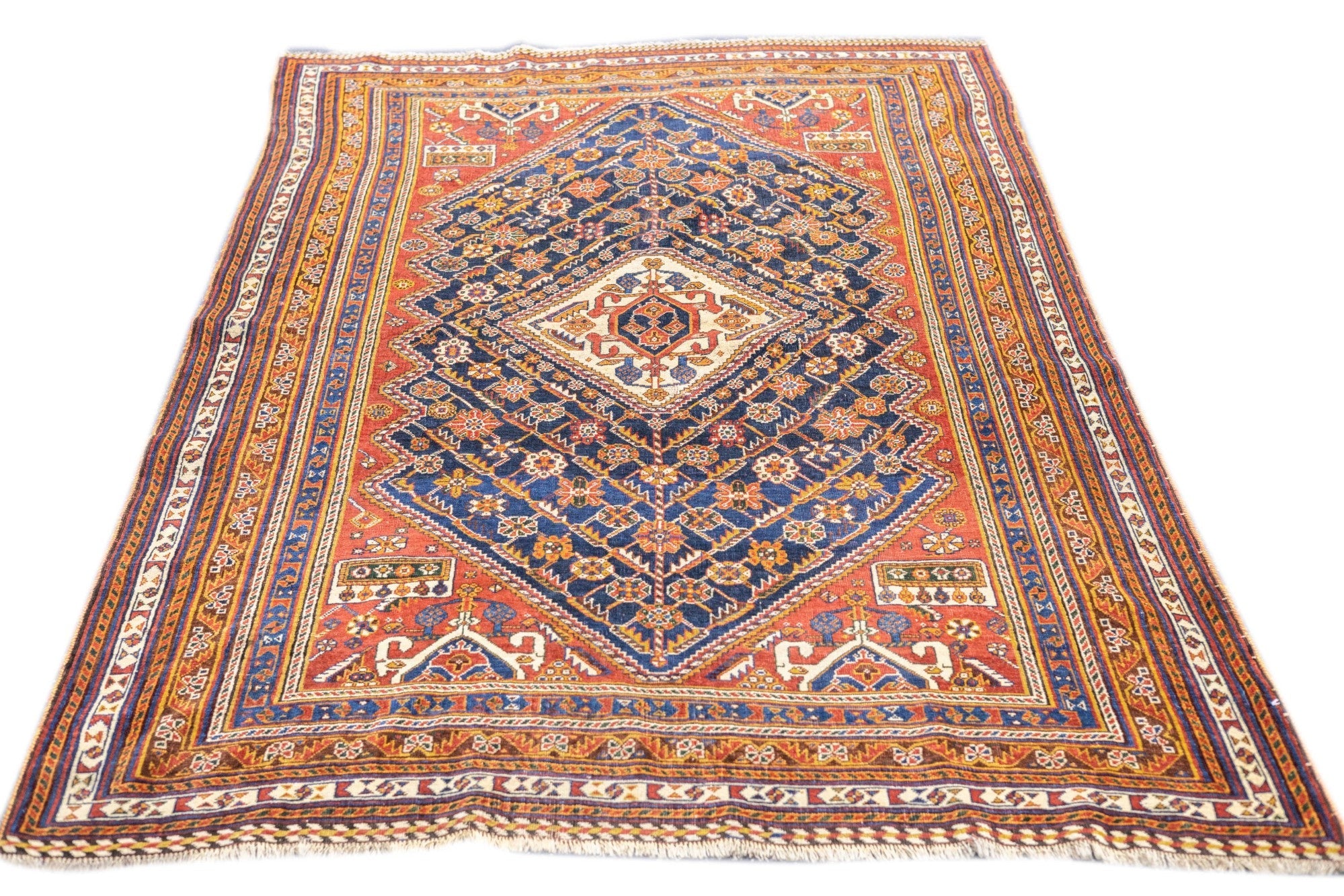 Antique Qashqai Rug 4'7'' x 7'2''