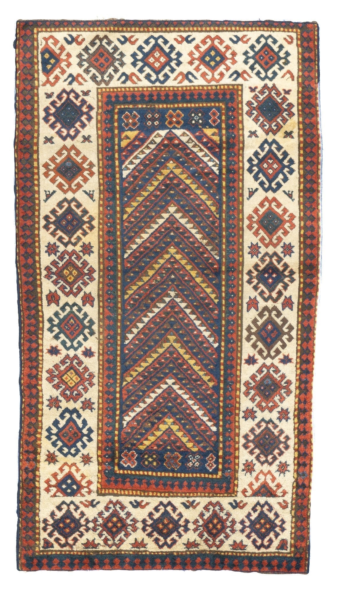 Antique Kazak Rug 3'4'' x 6'2''