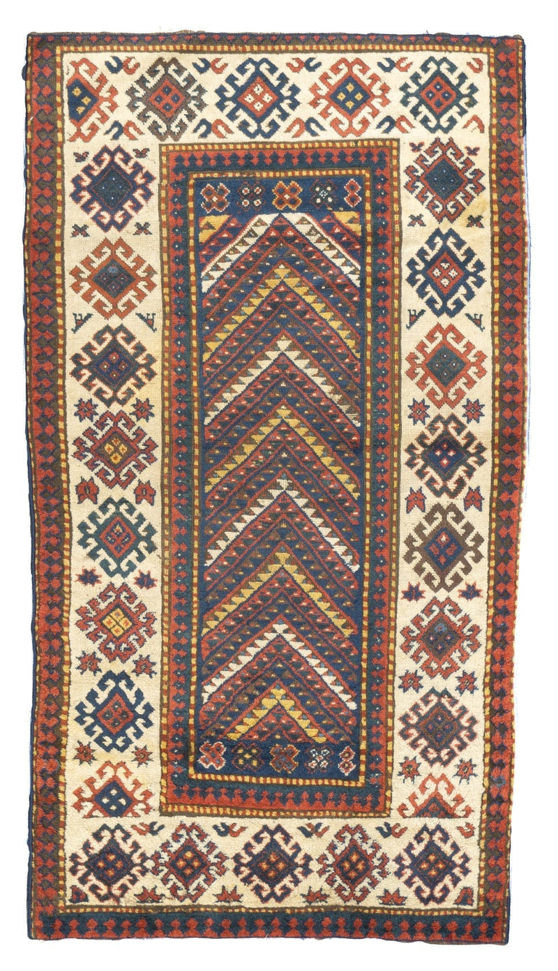 Antique Caucasian Kazak Rug 3'4'' x 6'2''