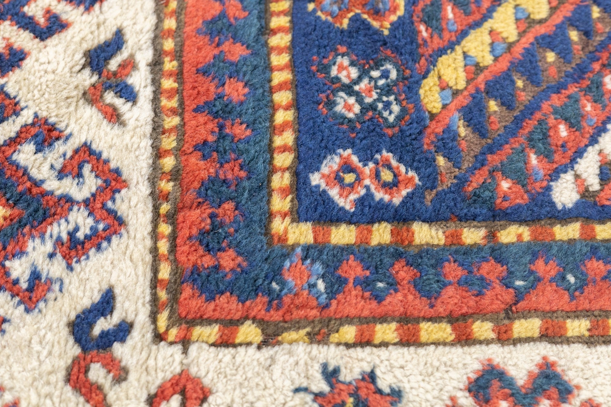 Antique Caucasian Kazak Rug 3'4'' x 6'2''