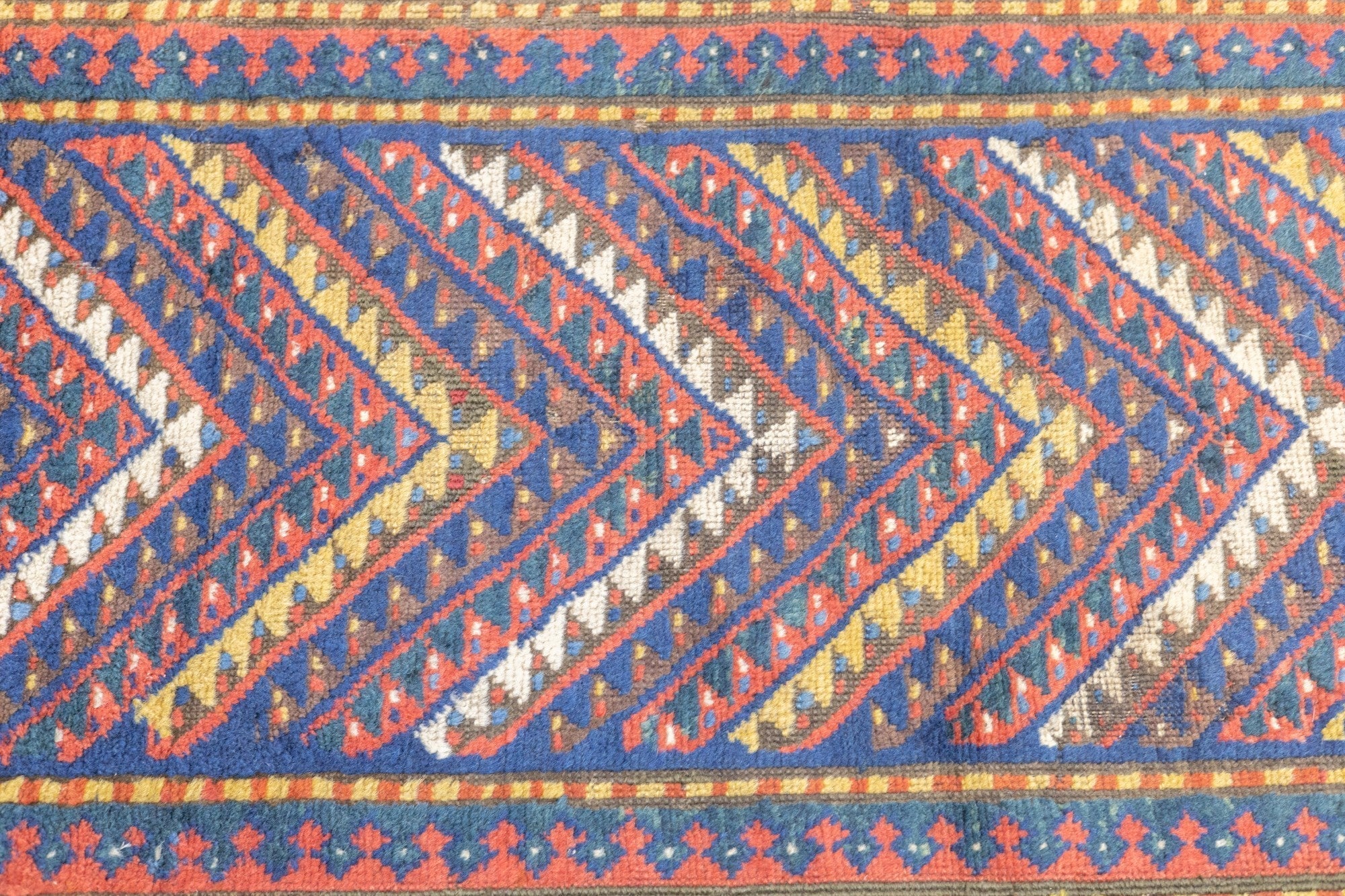 Antique Caucasian Kazak Rug 3'4'' x 6'2''