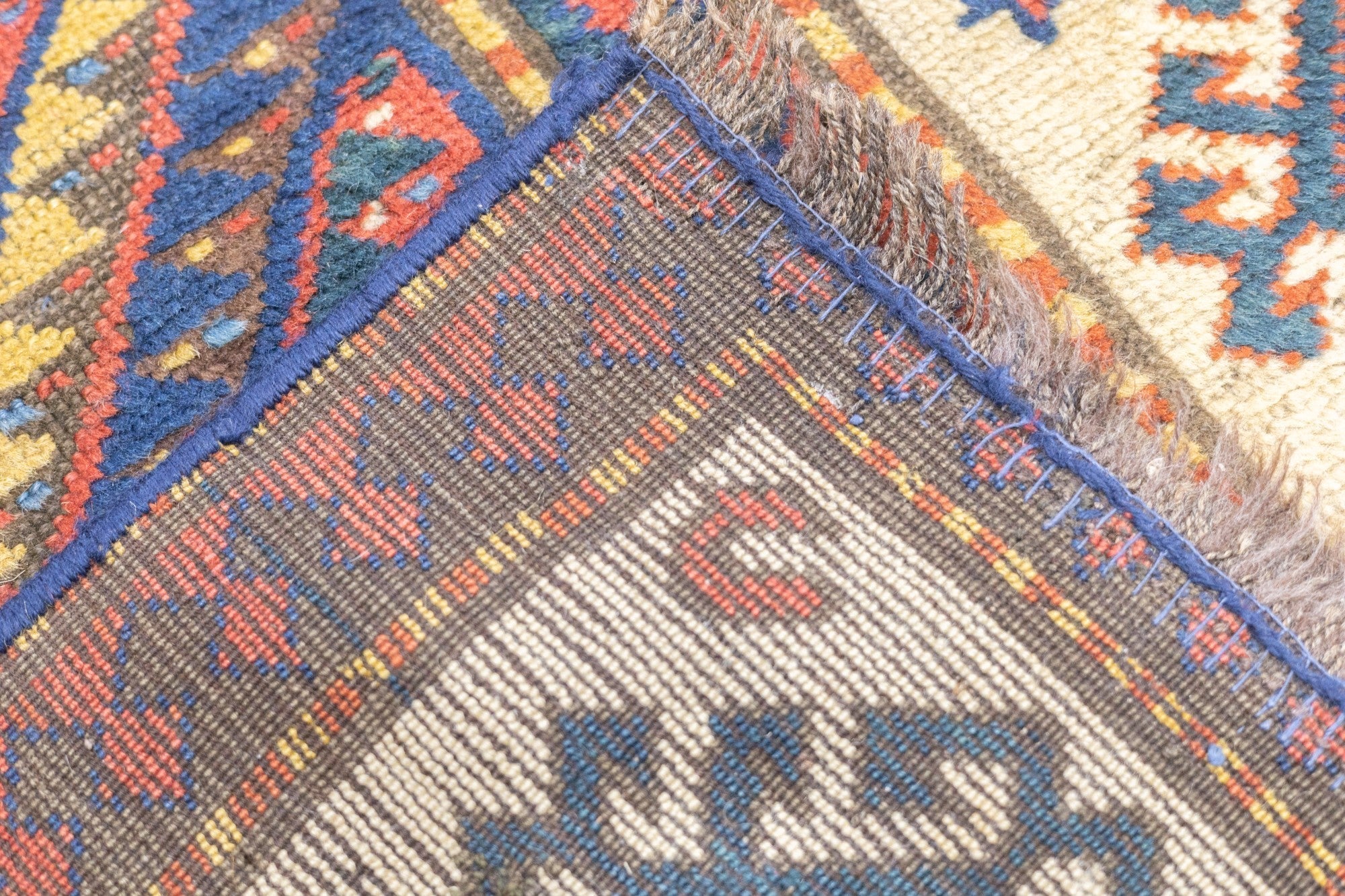 Antique Caucasian Kazak Rug 3'4'' x 6'2''