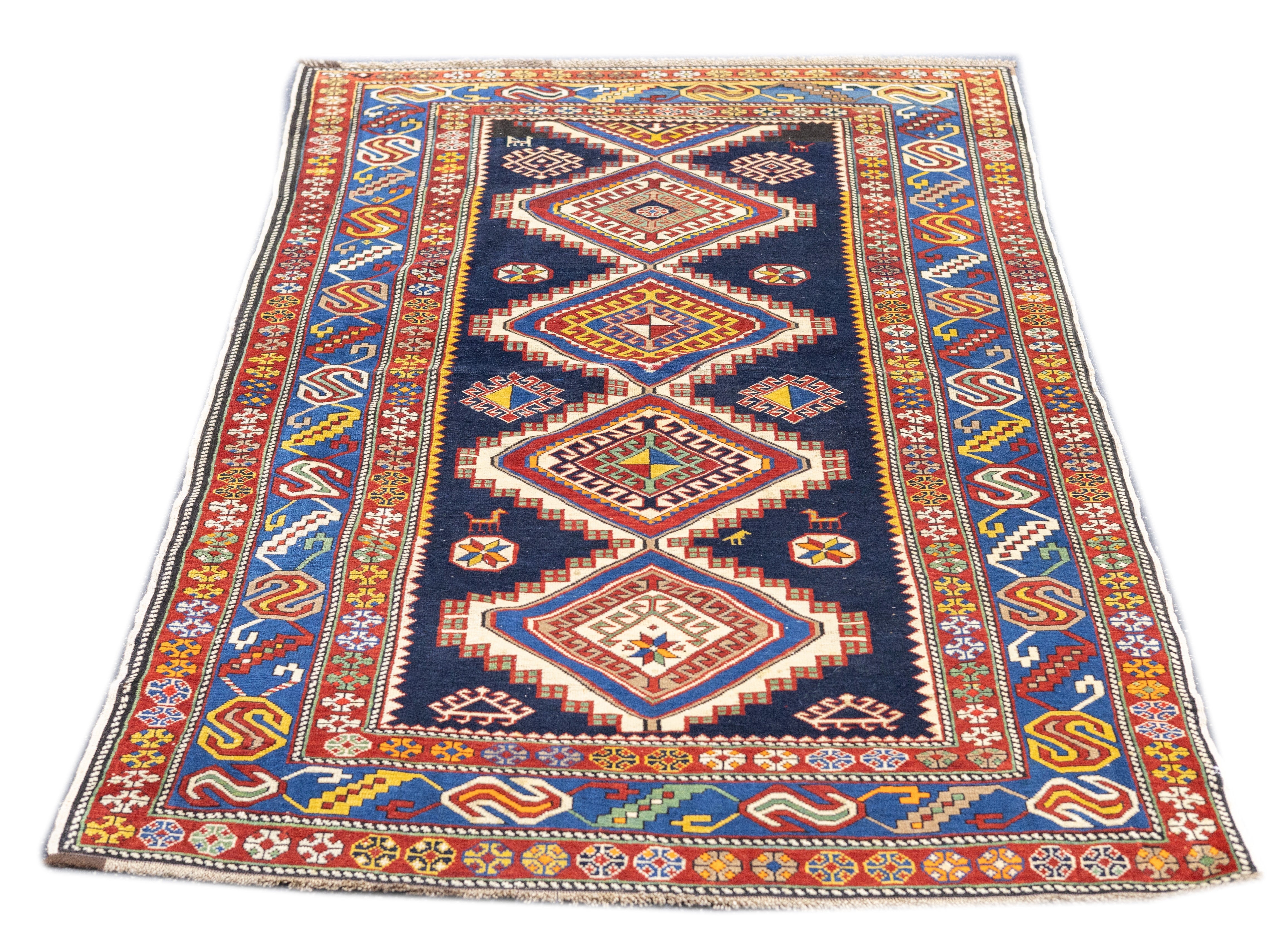 Antique Caucasian Shirvan Rug 3'11'' x 6'3''